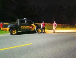 Personel Sat Samapta Polres Batu Bara Laksanakan Patroli Blue Light Antisipasi Kejahatan di Jalinsum