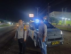 Polsek Indrapura Gelar Patroli Malam, Cegah Balap Liar, Begal, dan Tawuran