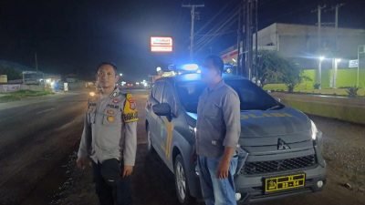 Polsek Indrapura Gelar Patroli Malam, Cegah Balap Liar, Begal, dan Tawuran