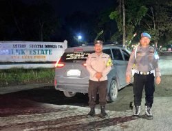 Patroli Malam Polsek Lima Puluh, Jaga Kamtibmas di Wilayah Jalinsum