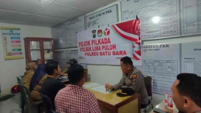 Polsek Lima Puluh Gelar Pojok Pilkada, Himbau Masyarakat Jaga Kondusifitas Menjelang Pilkada Serentak 2024