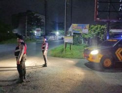 Polres Batu Bara Gelar Patroli Blue Light untuk Antisipasi Kejahatan di Jalan Lintas Sumatera
