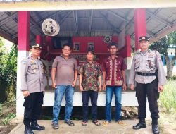 Polres Batu Bara Lakukan Pengecekan Poskamling di Desa Cahaya Pardomuan untuk Antisipasi Kejahatan