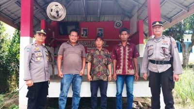 Polres Batu Bara Lakukan Pengecekan Poskamling di Desa Cahaya Pardomuan untuk Antisipasi Kejahatan