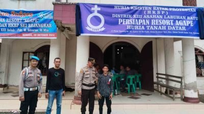 Polres Batubara Gelar Pengamanan dan Patroli di Gereja-Gereja Selama Ibadah