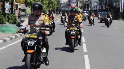 Kapolrestabes Medan Gelar Patroli Sepeda Motor Jelang Pelantikan Presiden dan Wakil Presiden Terpilih