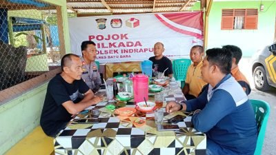 Kapolsek Indrapura Gelar Pojok Pilkada, Sosialisasikan Pesan Kamtibmas Jelang Pilkada 2024