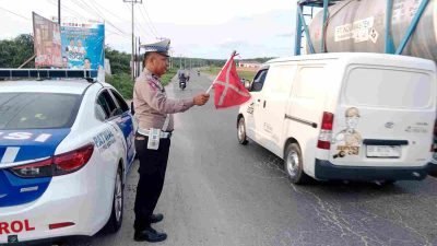 Patroli Satlantas Polres Batu Bara dalam Operasi Zebra Toba 2024