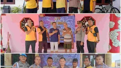 Polsek Perbaungan Gelar Aksi Jumat Barokah, Bakti Sosial, dan Bansos Peringati HUT Humas Polri ke-73