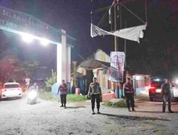 Patroli Malam Polsek Lima Puluh Amankan Wilayah dari Gangguan Kamtibmas di Batu Bara