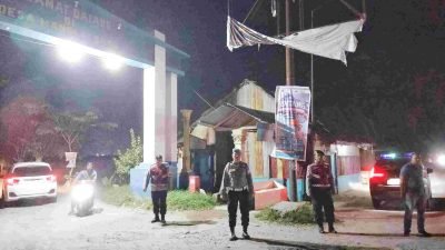 Patroli Malam Polsek Lima Puluh Amankan Wilayah dari Gangguan Kamtibmas di Batu Bara