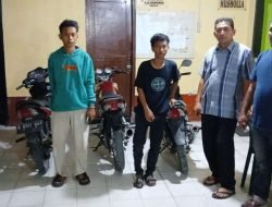 Polsek Medang Deras Amankan 3 Sepeda Motor di Access Road Desa Lalang dalam Patroli Malam
