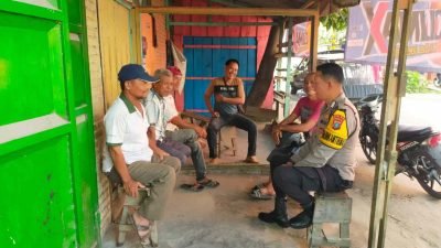 Bhabinkamtibmas Polsek Indrapura Gelar Kegiatan Cooling System untuk Jaga Keamanan Wilayah