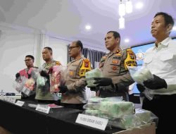 Polrestabes Medan Gagalkan Peredaran Narkoba 10 Kg Sabu dan 106 Bungkus Happy Water, 1 Tersangka Ditembak