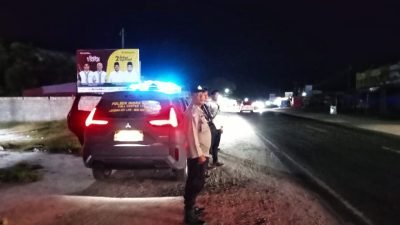 Polsek Indrapura Gelar Patroli Malam Antisipasi Balap Liar, Begal, dan Tawuran di Batu Bara