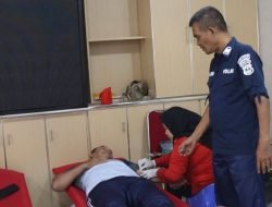 Peringati Hari Jadi ke-73, Humas Polri Polres Batu Bara Gelar Donor Darah Serentak