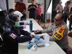 Peringati HUT Humas Polri ke-73, Polrestabes Medan Gelar Donor Darah Bersama PMI