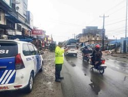 Satlantas Polres Batu Bara Gelar Pengaturan Lalu Lintas di Jalinsum, Upaya Tingkatkan Keselamatan Pengguna Jalan