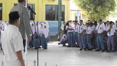 Polres Batubara Gelar “Police Goes to School” di SMK Swasta T. Amir Hamzah, Beri Edukasi Bahaya Kenakalan Remaja