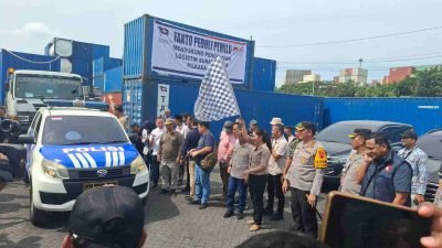 Pengawalan Ketat Polres Batubara Amankan Distribusi Kertas Surat Suara Pilkada 2024 dari Belawan ke Batubara
