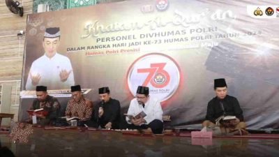 Divisi Humas Polri Gelar Khataman Al-Qur’an 73 Kali Dalam Rangka Hari Jadi ke-73