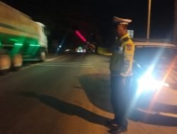 Polres Batu Bara Gelar Patroli Blue Light untuk Jaga Kamtibcarlantas di Lokasi Rawan