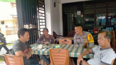 Polsek Siantar Marihat Ajak Warga Kelurahan Sukamakmur Tingkatkan Kewaspadaan Lewat Sambang Bhabinkamtibmas