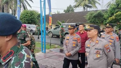 Polsek Pangkalan Brandan Berikan Kejutan di HUT ke-79 Korps Marinir di Mako Marinir Yonif 8 Harimau Putih