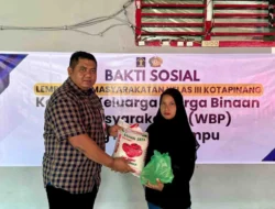 Lapas Kotapinang Gelar Bakti Sosial untuk Keluarga Warga Binaan, Dukung Program Akselerasi Menteri Imipas