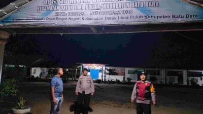 Polsek Lima Puluh Lakukan Patroli Malam untuk Antisipasi Gangguan Kamtibmas di Wilayah Batu Bara