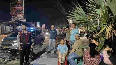 Polsek Indrapura Gelar Patroli Malam Antisipasi Balap Liar dan Kejahatan di Wilayah Batu Bara