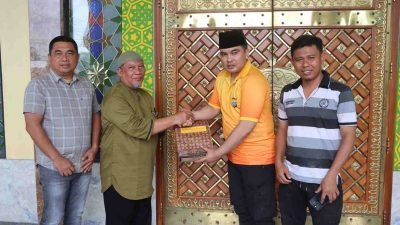Kapolres Batu Bara Serahkan Bantuan Pembangunan Masjid Al-Munawaroh