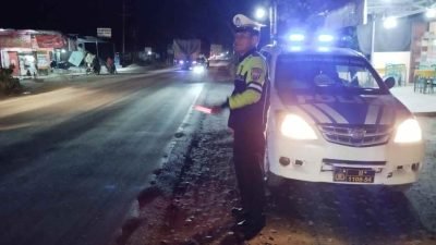 Patroli Blue Light Polres Batu Bara Amankan Jalur Rawan Kemacetan dan Kecelakaan