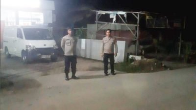 Polsek Bosar Maligas Gelar Patroli Malam untuk Antisipasi Kejahatan 3C, Pastikan Keamanan Warga Terjaga