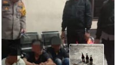 Sigap, Polres Pelabuhan Belawan Tangkap Tiga Pelaku Tawuran di Jalan TM Pahlawan