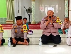 Polres Langkat Gelar Jumat Curhat di Masjid Raya Bitrul Tajriyah