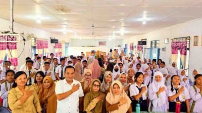 Sosialisasi Bahaya Narkoba di SMPN 1 Lima Puluh Berjalan Lancar