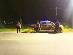 Personel Sat Samapta Polres Batu Bara Gelar Patroli Blue Light untuk Jaga Kamtibmas