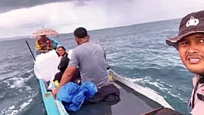 Keberanian Personil Polres Nias Selatan Menghadapi Badai untuk Pendistribusian Logistik Pilkada 2024