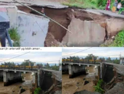 Jembatan Titi Payung Rusak Parah Diterjang Banjir, Warga Terpaksa Gunakan Jalur Alternatif