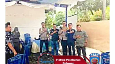 Rekapitulasi Suara di PPK Medan Deli Berjalan Lancar dan Aman, Kabag Ops Polres Pelabuhan Belawan Pastikan Pengamanan Maksimal
