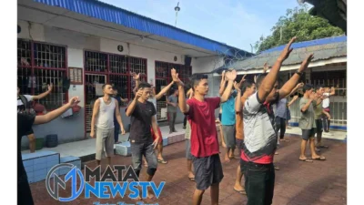 Lapas Kotapinang Gelar Senam Sehat untuk Jaga Kesehatan Warga Binaan