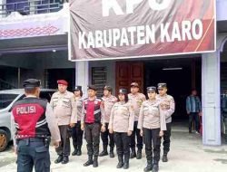 Polres Tanah Karo Terus Kawal Pengamanan Sortir Dan Pelipatan Surat Suara Pilkada 2024