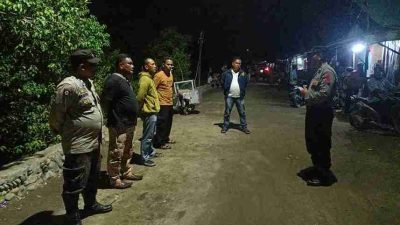 Kapolsek Medang Deras Gelar Apel Malam Piket Antisipasi Kejahatan