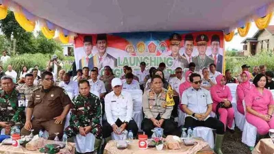 Pematangsiantar Launching Gugus Tugas Polri Serentak Dukung Ketahanan Pangan