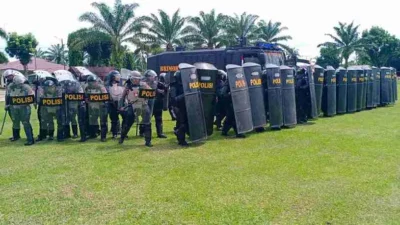 Personel Polres Pematangsiantar Ikuti Pelatihan Pengendalian Massa