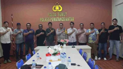 Polres Pematangsiantar Fasilitasi Perdamaian Ormas PP dan IPK Pasca Bentrokan