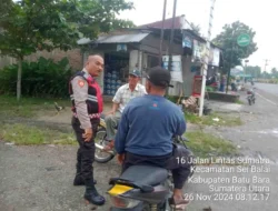 Patroli Dialogis Polres Batu Bara Ciptakan Rasa Aman dan Himbauan Kamtibmas Menjelang Pemilu