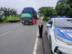 Satlantas Polres Batubara Gelar Patroli Preventif di Lokasi Rawan Kecelakaan Lalu Lintas