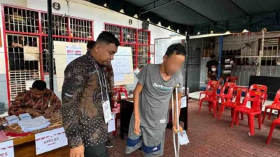 Pilkada Damai di Lapas Kotapinang, Ratusan Warga Binaan Gunakan Hak Pilih